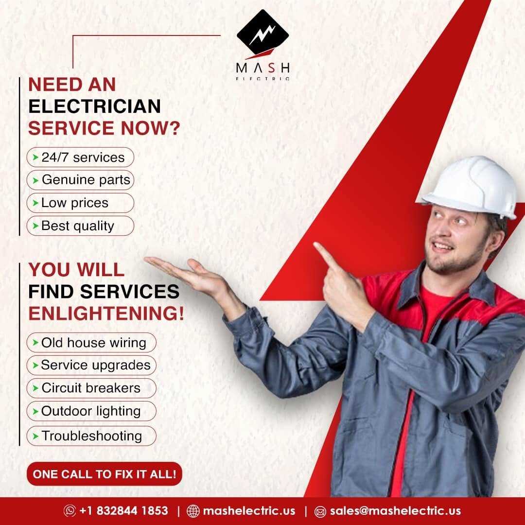 Find reliable Houston electricians for every job. Get quality electrical services, affordable prices, and safe solutions. Visit MASH Electric for more details. Cheap Electrician Electrician Near